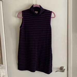 Mock turtleneck sweater black and purple Chicos top never worn